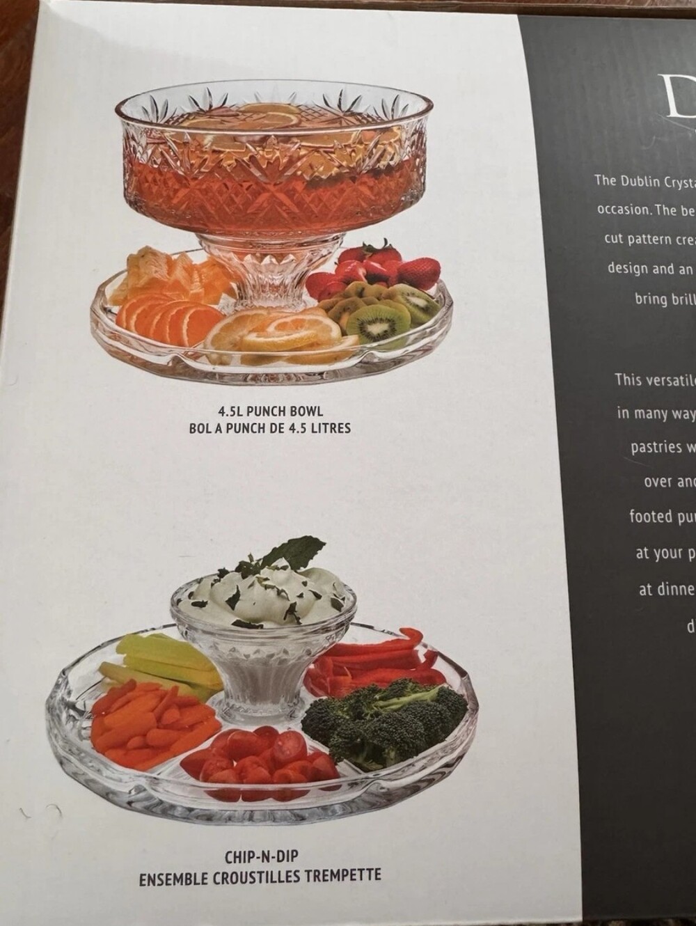 Godinger Silver Art CoDublin Crystal 4 in 1 Domed Cake Stand.